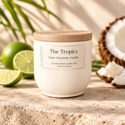 Coco Lime: Coconut + Lime + Vanilla  Candle For The Lovers of Fruity Scents