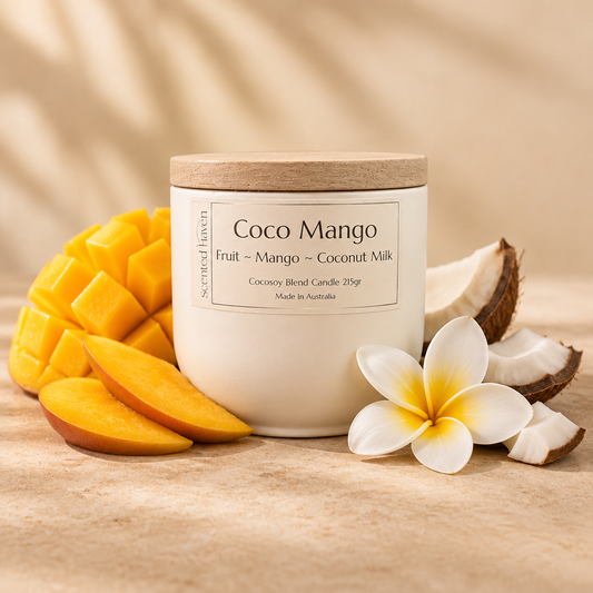 Coco Mango: Coconut Milk + Mango Candle For The Lovers of Fruity Scents