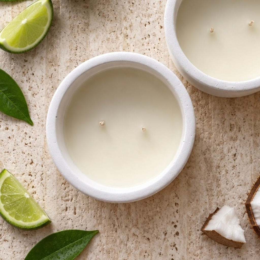 Coco Lime: Coconut + Lime + Vanilla  Candle For The Lovers of Fruity Scents