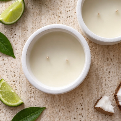 Coco Lime: Coconut + Lime + Vanilla  Candle For The Lovers of Fruity Scents