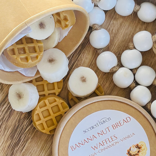 Banana Nut Bread Waffles