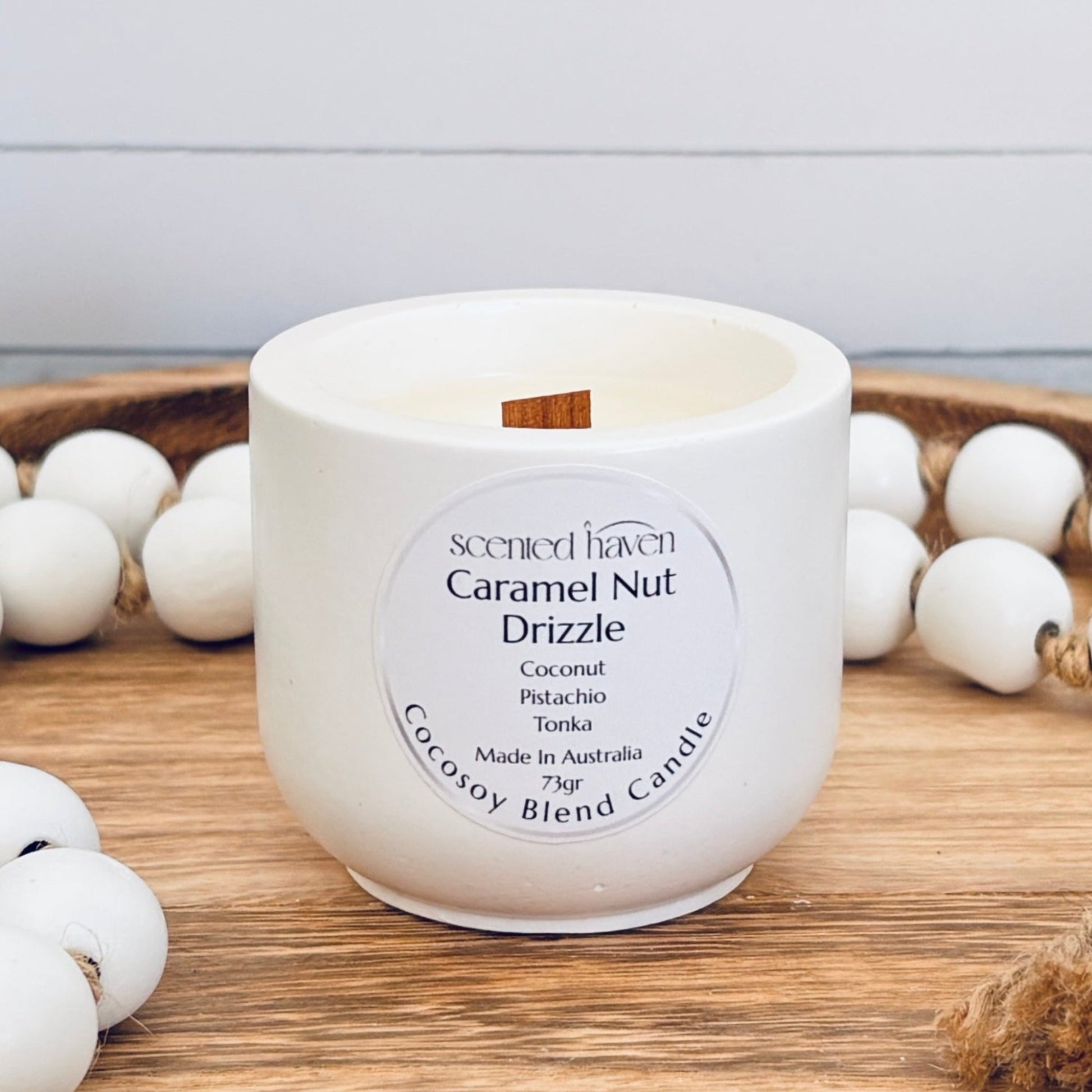 Caramel Nut Drizzle - Pistachio Coconut Salted Caramel Candle
