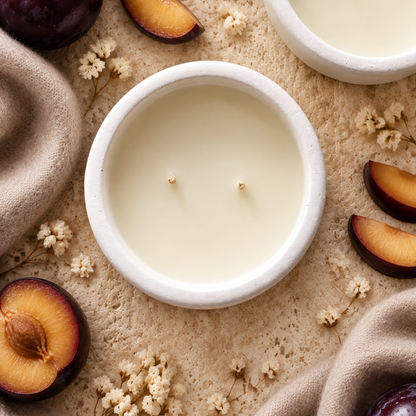 NEW!!! Cashmere & Plum: Plum + Musk + Vanilla  Candle For The Lovers of Fruity Scents