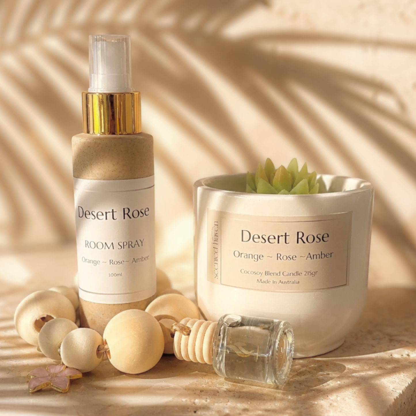 Gift Set 215g candle room spray and car diffuser or bath salts 