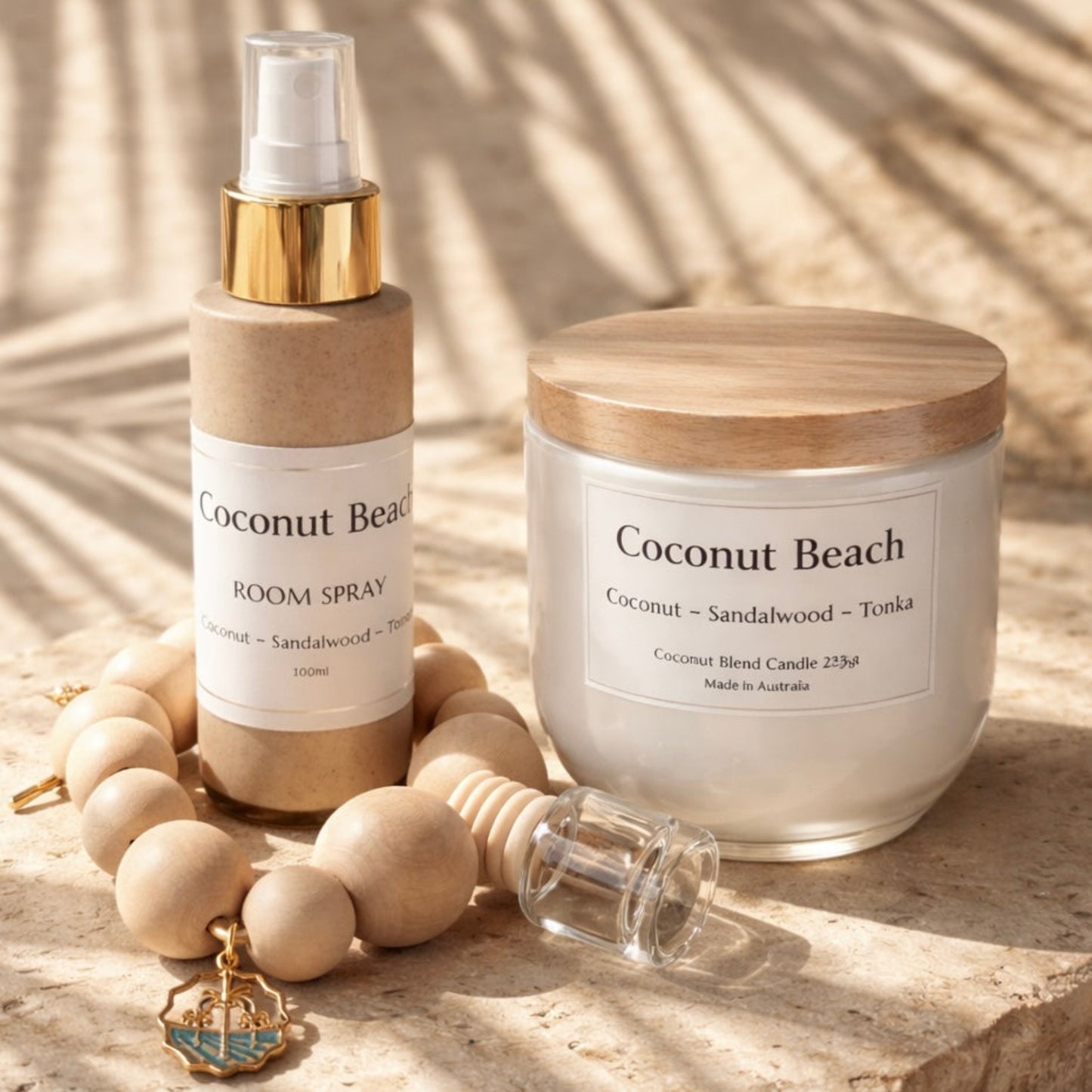 Gift Set 215g candle room spray and car diffuser or bath salts 