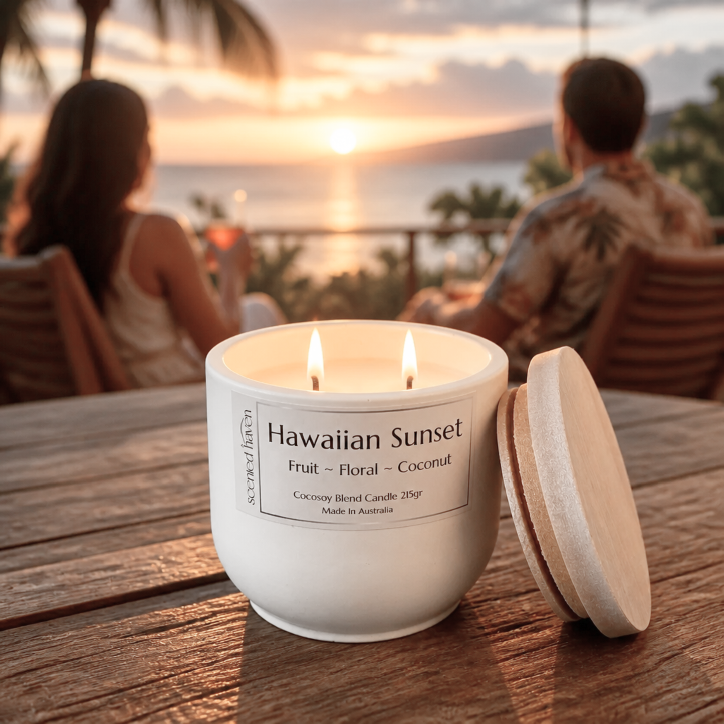 Hawaiian Sunset / Fruit / Floral / Coconut / Candle