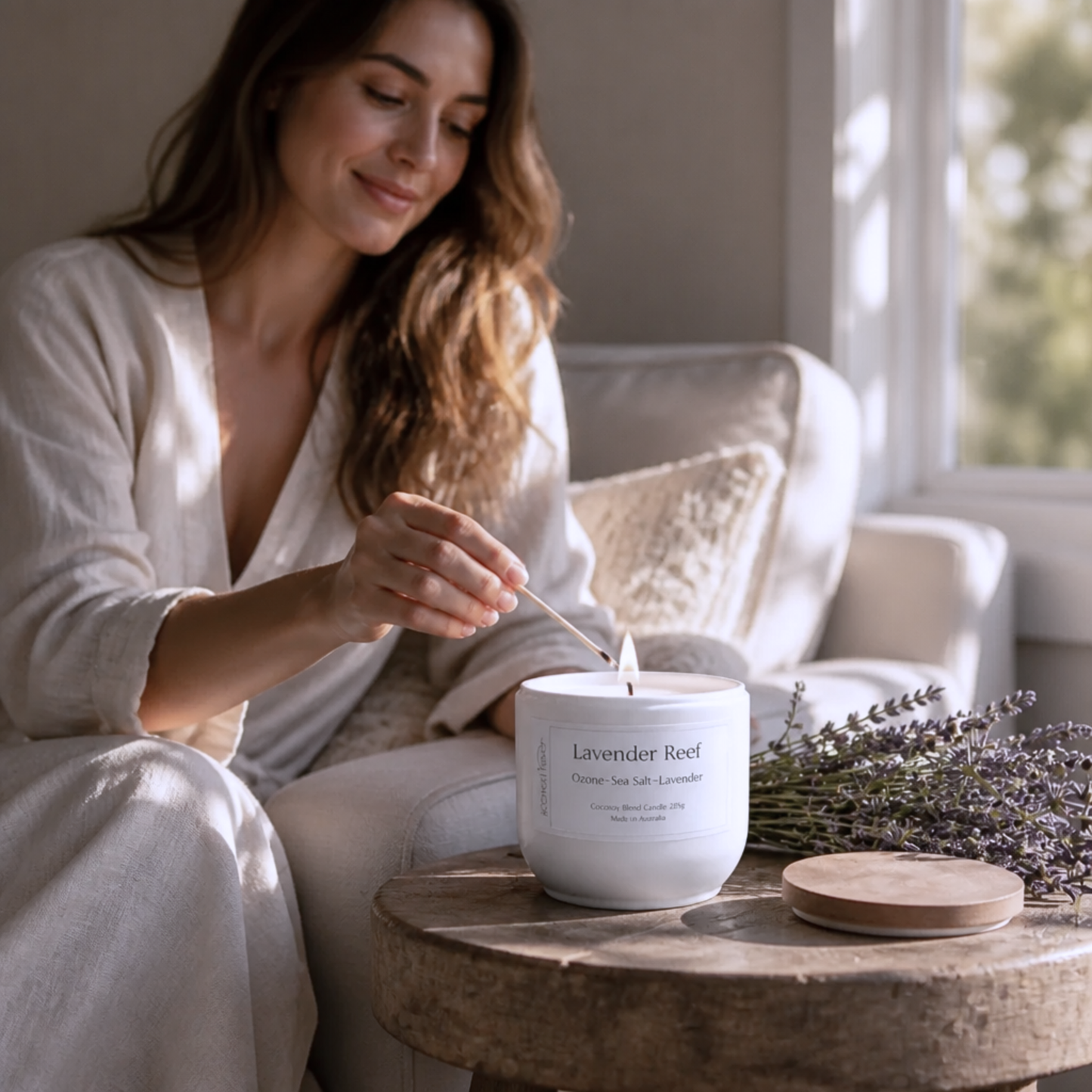 Lavender Reef - Ozone / Sea Salt / Lavender / Candle
