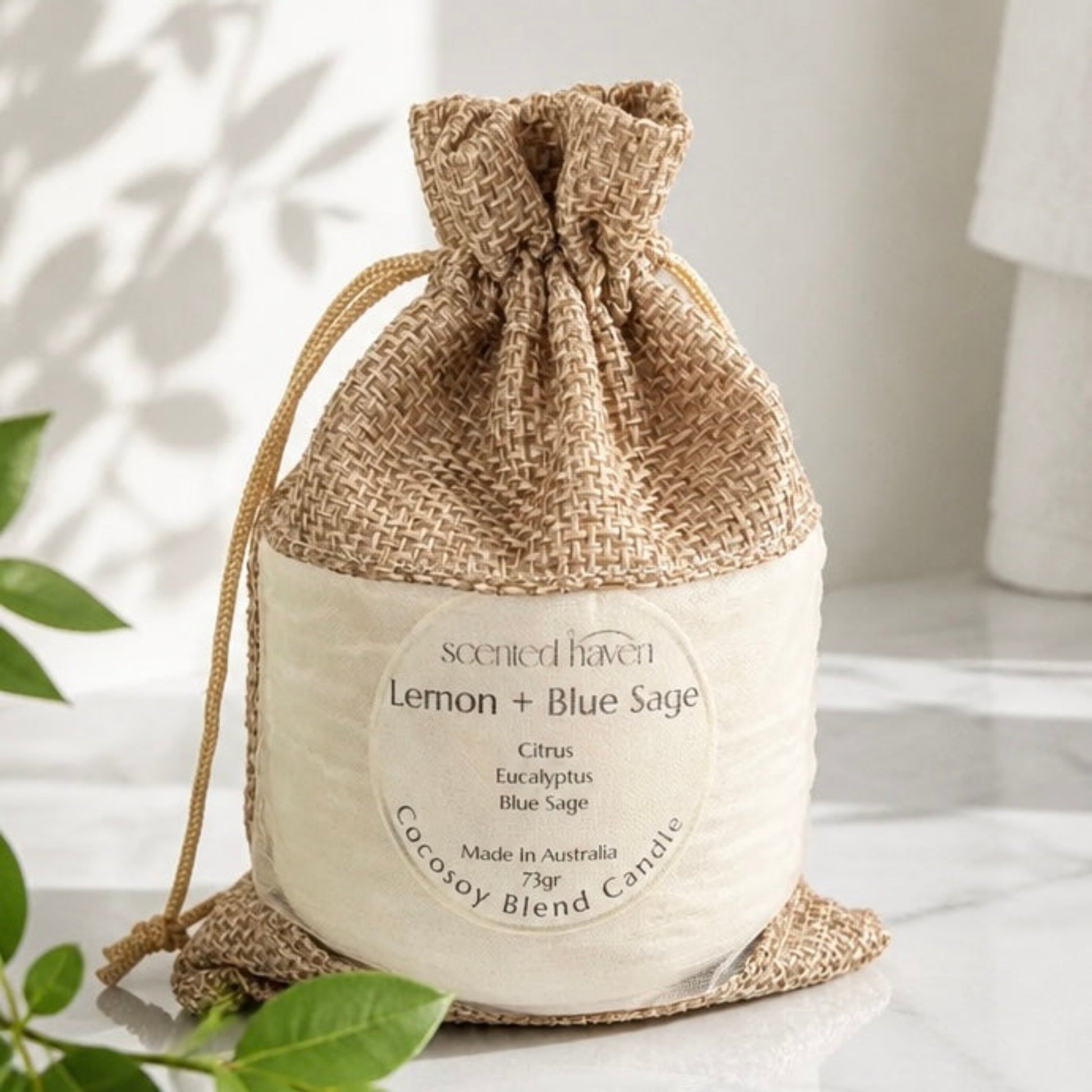 Candle - Lemon / Blue Sage / Eucalyptus / Scented