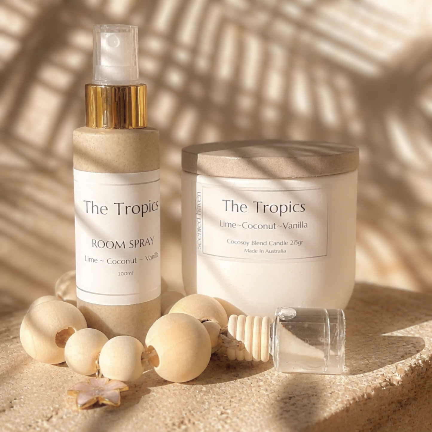 Gift Set 215g candle room spray and car diffuser or bath salts 
